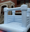 Package Deal – Blue Bouncy Castle and Small Bubble Dome